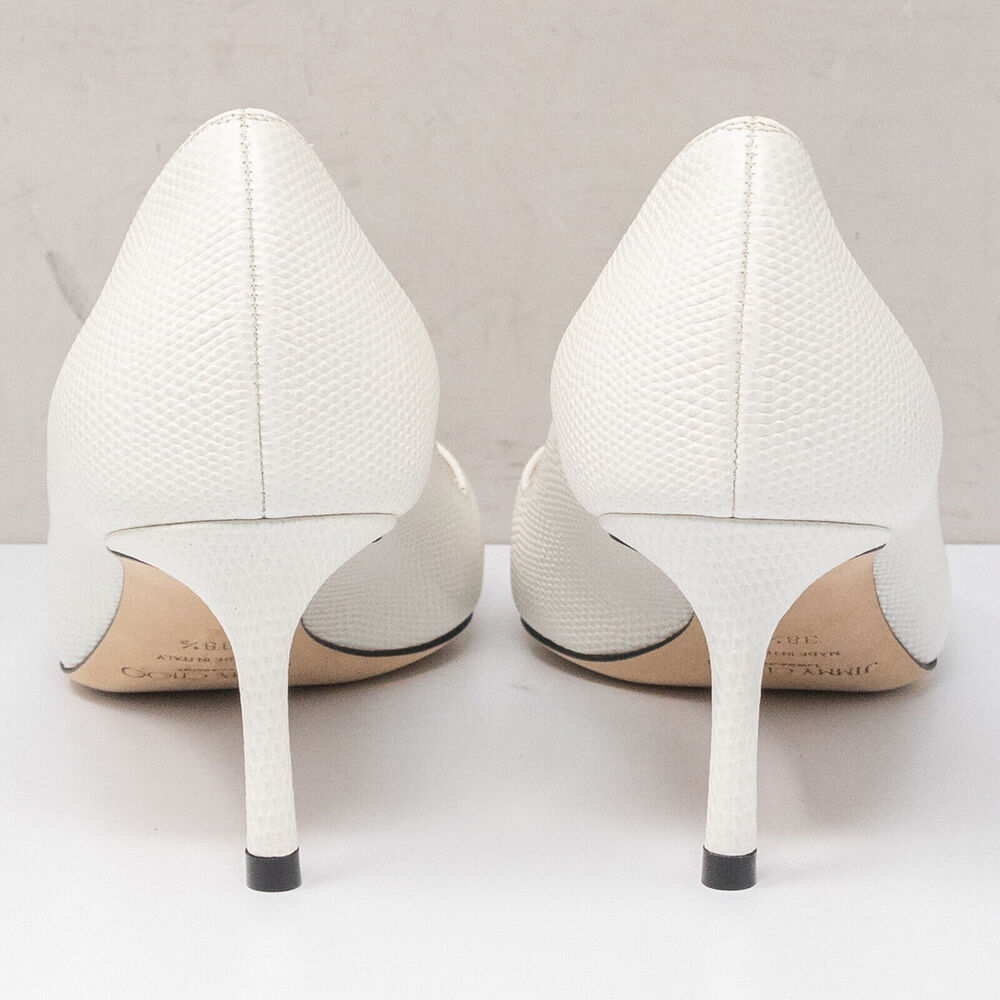 Jimmy Choo White Pointed Heels - Picture 5 of 10